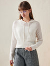 COMOBOCA 100% Wool Women's Sweater Extra Size Knit Hoodie