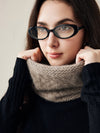 COMOBOCA Coffee Camel 100% Cashmere Cozy Knit Cowl Neck Warmer