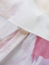 COMOBOCA 100% Mulberry Silk Women's Watercolor Print Shirt