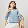 COMOBOCA Women's Ribbed Mock Cardigan Sweater