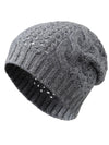 COMOBOCA 100% Cashmere Classic Cable Knit Beanie