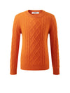 COMOBOCA 100% Wool Kids' Ribbed Round Neck Sweater