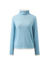 COMOBOCA 100% Wool Women's Lightweight Turtleneck Sweater