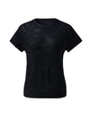 COMOBOCA Women's Lace Patterned Knit T-Shirt