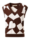 COMOBOCA 100% Cashmere Women's Vintage Inspired Knit Vest