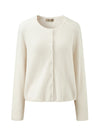COMOBOCA 100% Cashmere Women's Button Front Knit Cardigan