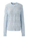 COMOBOCA Women's Chic Heart Patterned Button Cardigan