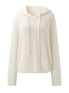 COMOBOCA Women's Wool Fuzzy Hooded Sweater
