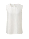 COMOBOCA Women's Textured Back Keyhole Tank Top