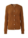 COMOBOCA Women's Chic Heart Patterned Button Cardigan