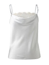 COMOBOCA Women's Adjustable Straps Lace-Trimmed Camisole