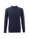 COMOBOCA 100% Cashmere Men's Mock Neck Knit Sweater