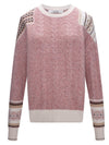 COMOBOCA 100% Cashmere Women's Intricate Sleeve Knit Sweater