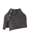 COMOBOCA 100% Wool Women's Knit Button Neck Warmer Shawl