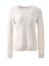 COMOBOCA 100% Wool Women's Cable Knit Sweater