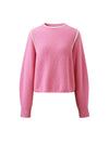 COMOBOCA 100% Wool Women's Color Block Ribbed Knit Sweater
