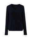 COMOBOCA 100% Cashmere Women's V-Neck Loose Knit Sweater