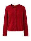COMOBOCA 100% Cashmere Women's Button Front Knit Cardigan