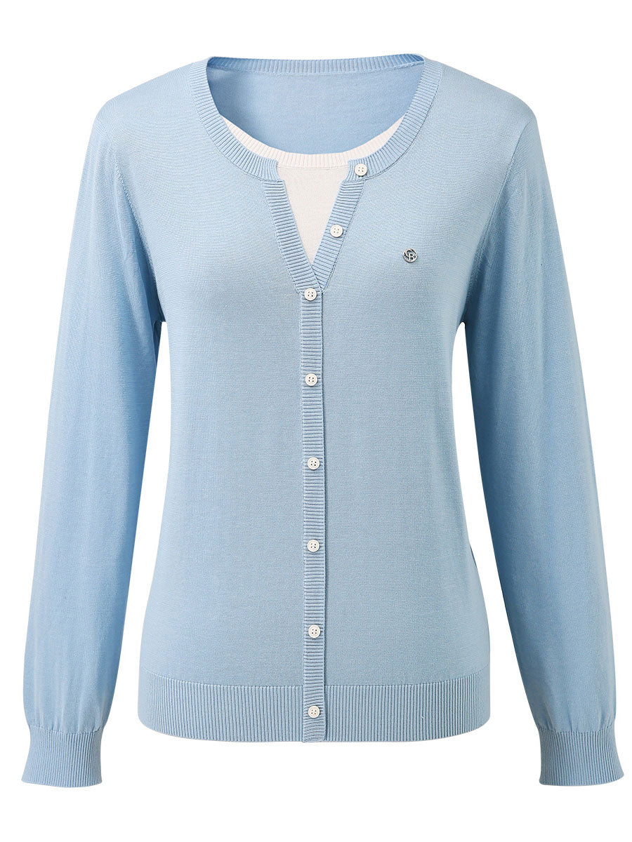 COMOBOCA Women's Ribbed Mock Cardigan Sweater