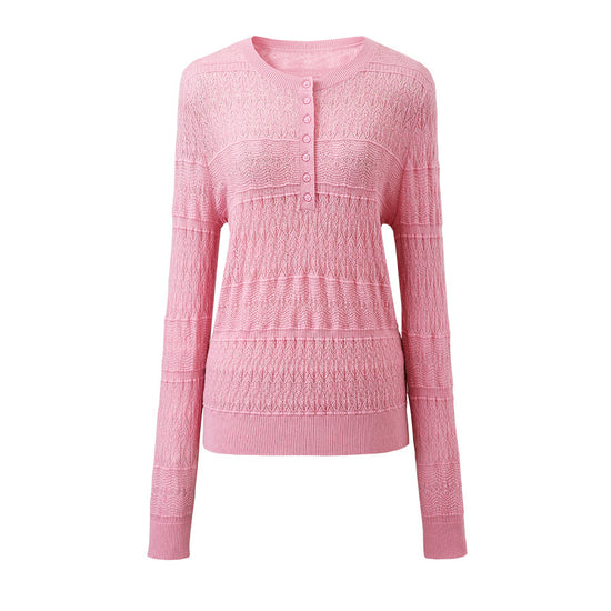 COMOBOCA 100% Wool Women's Stylish Lace Knit Sweater
