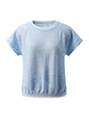 COMOBOCA Women's Lace Patterned Knit T-Shirt