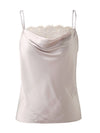 COMOBOCA Women's Adjustable Straps Lace-Trimmed Camisole