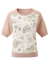 COMOBOCA Women's Floral Print Raglan Sleeve T-Shirt