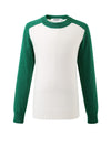 COMOBOCA 100% Wool Kids' Round Neck Color Block Sweater