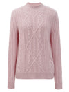 COMOBOCA 100% Cashmere Women's Mock Neck Knit Sweater
