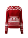 COMOBOCA 100% Cashmere Women's Sweater with Abstract Design