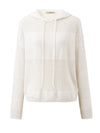 COMOBOCA 100% Wool Women's Sweater Extra Size Knit Hoodie