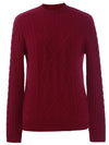 COMOBOCA 100% Cashmere Women's Mock Neck Knit Sweater