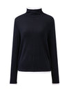 COMOBOCA 100% Wool Women's Lightweight Turtleneck Sweater