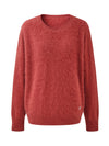 COMOBOCA Women's Wool Seamless Brushed Knit Sweater