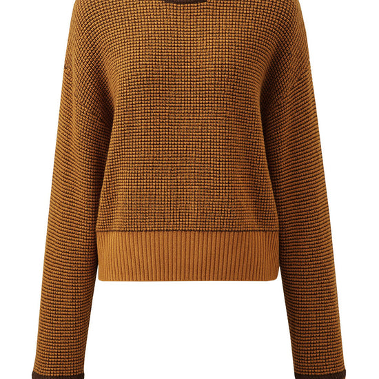 COMOBOCA 100% Wool Women's Colorblock Raglan Sleeve Sweater
