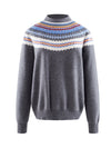 COMOBOCA 100% Cashmere Women's Fair Isle Knit Sweater