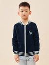 COMOBOCA 100% Wool Kid's Cable Knit Zip Up Coat