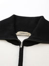 COMOBOCA 100% Wool Women's Striped Zip-Up Cardigan