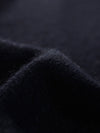 COMOBOCA 100% Cashmere Women's Knit Sweater with Colorful Cuffs