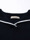COMOBOCA 100% Cashmere Women's Sailor Collar Sweater