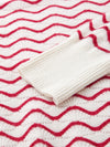 COMOBOCA 100% Cashmere Women's Wave Pattern Knit Sweater