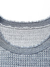 COMOBOCA Women's Frayed Edge Textured Tank Top
