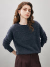 COMOBOCA Women's Wool Seamless Brushed Knit Sweater