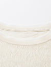 COMOBOCA Women's Lace Patterned Knit T-Shirt