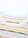 COMOBOCA Women's Colorful Striped Knit Sweater