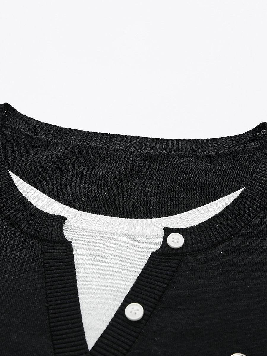 COMOBOCA Women's Ribbed Mock Cardigan Sweater