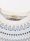 COMOBOCA 100% Wool Kids' Fair Isle Round Neck Sweater