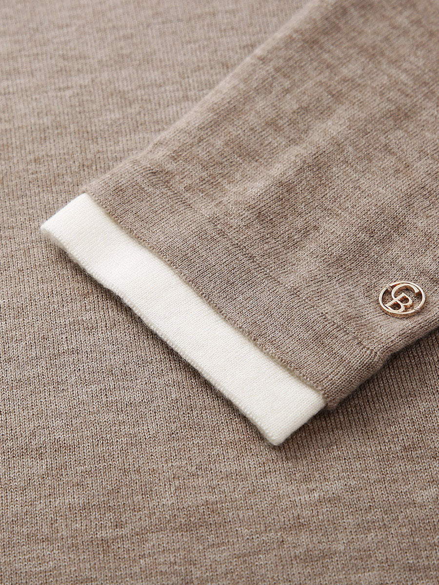 COMOBOCA 100% Wool Women's Lightweight Turtleneck Sweater