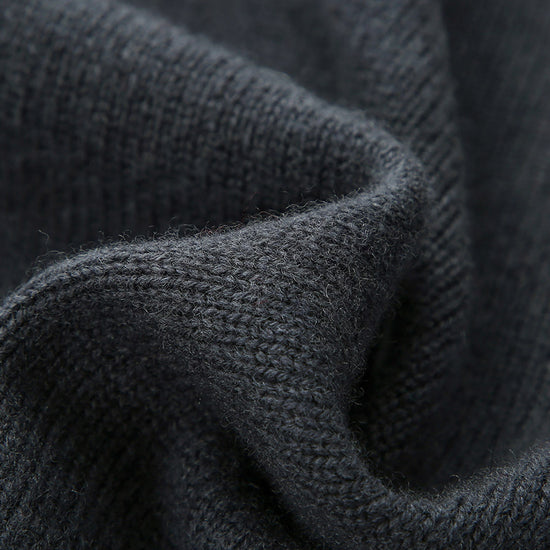 COMOBOCA 100% Wool Kid's Cable Knit Zip Up Coat