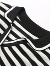 COMOBOCA Women's Striped Polo Knit T-Shirt